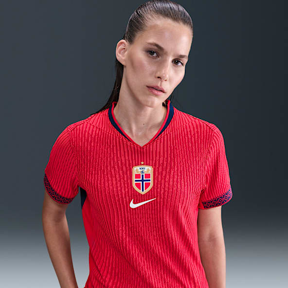 売れ筋商品|||ナイキ カットソー トップス レディース Women's Red Norway Women's National Team 2023  Stadium Replica Jersey Red Norway Women's Team 23 Home Jersey - Women's - Official FIFA